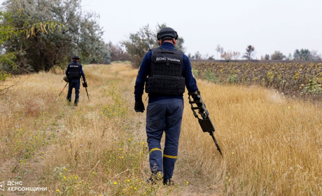 На Херсонщині за тиждень розмінували понад тисячу гектарів територій