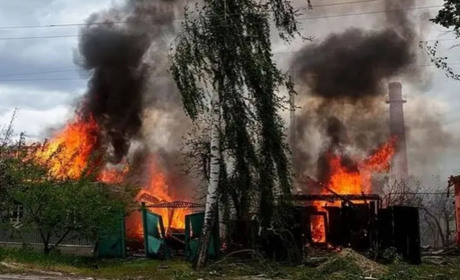 Горить будинок культури, знищено чотири оселі та адмінбудівлю в Есманьській громади