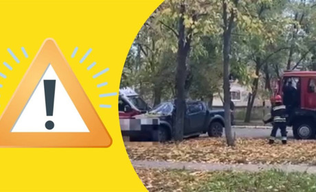 У Жовтих Водах Mitsubishi врізався в дерево: водія госпіталізували. Коментар правоохоронців