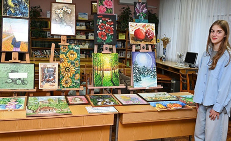 Юна художниця з Кагарлика здобула перемогу на Всеукраїнському конкурсі мистецтв