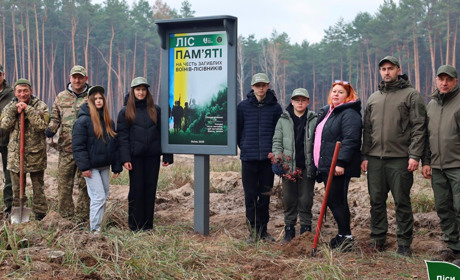 На Гадяччині висадили “Ліс пам’яті” на честь загиблих воїнів-лісівників