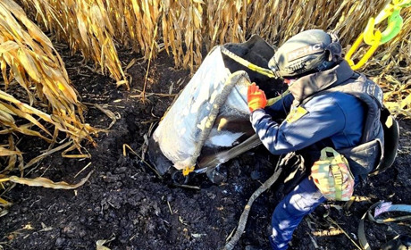 На Ніжинщині в кукурудзяному полі знайшли частину ракети «Іскандер»