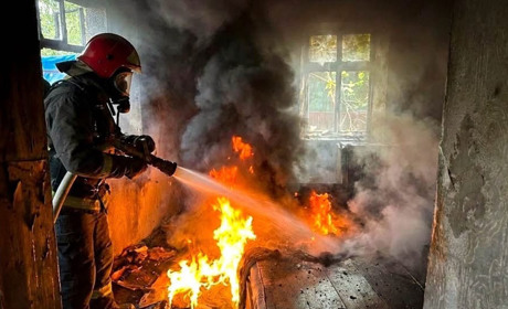 Пожежа на Кременеччині: вогнеборці врятували п’ять будівель від займань