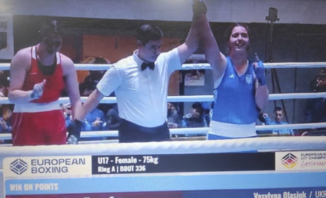 Старокостянтинівчанка Василина Оласюк стала чемпіонкою Європи з боксу!