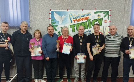 25 років традиції: у Фастові пройшов ювілейний турнір з настільного тенісу «Різдвяний кубок»