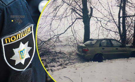 На Переяславщині сталися дві ДТП – автомобілі злетіли в кювет: хроніка поліції