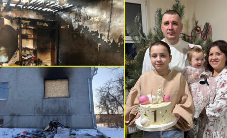 Пожежа забрала все: сім'ї Федченків з двома дітками із Переяслава потрібна допомога