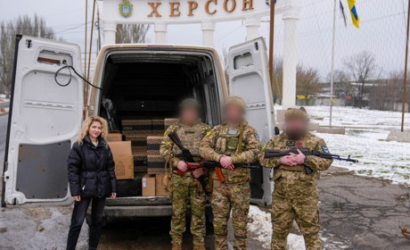 Литовські партнери передали допомогу бійцям морської піхоти на Херсонщині