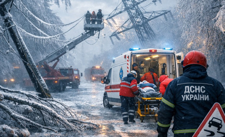 Дощ і мороз спричинили масштабну ожеледицю: на Балтщині обриваються електропроводи, падають дерева