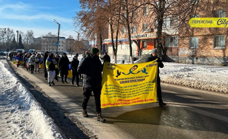 Від площі чекання до Алеї Героїв: у Переяславі вперше відбулася мовчазна хода пошани захисникам ФОТО