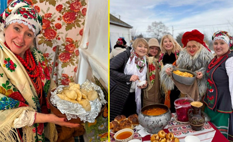 Світлиця "Дві сестриці" на Масницю зібрала друзів спільноти "Українки" з артисткою Оксаною Пекун
