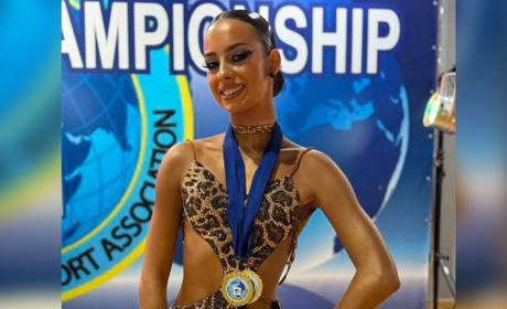 Переяславка Софія Отцевич здобула три медалі на чемпіонаті світу зі спортивних танців