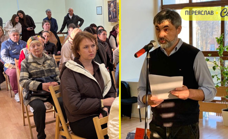 Колишній суддя Юрій Цвіркун у Переяславі вперше представив збірки своїх поезій