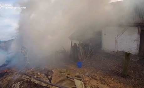 На Кременеччині рятувальники ліквідували пожежу дров та сміття