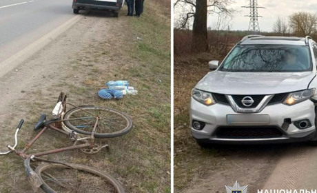 На Старокостянтинівщині в ДТП травмувався 73-річний велосипедист