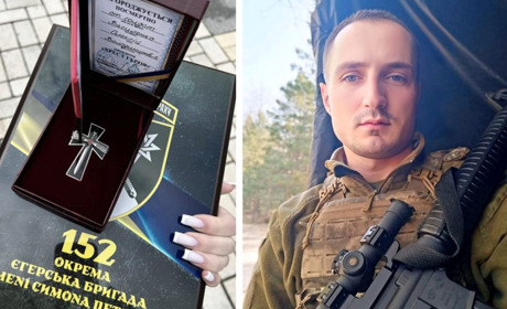 Родині загиблого захисника Олексія Василенка вручили орден «Хрест Героя»