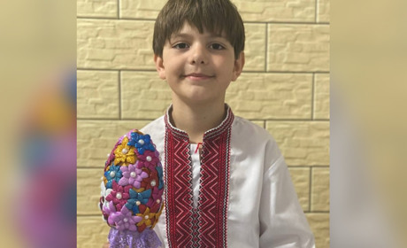 Учень із Переяславщини Роман Кукса посів третє місце на обласній виставці «Великоднє диво»