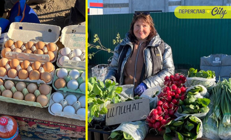 На базарі у Переяславі курячі яйця подешевшали до 70, а огірки — до 120 гривень