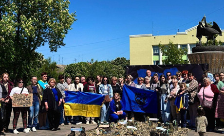 «Координати пам'яті»: у Фастові відбулася акція на підтримку родин полонених та зниклих безвісти