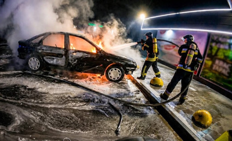 Вночі у Кременці горів автомобіль