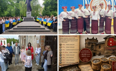 Новини Старокостянтинівщини: зустріч до Дня Героїв, стрічки пам’яті, унікальні монети, перемога