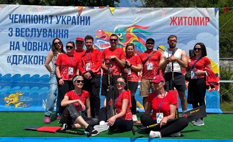 Переяславські спортсмени тріумфували на Кубку України з веслування на човнах «Дракон»