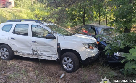 Небезпечний маневр завершився аварією: під Благодатним дві автівки опинилися в кюветі
