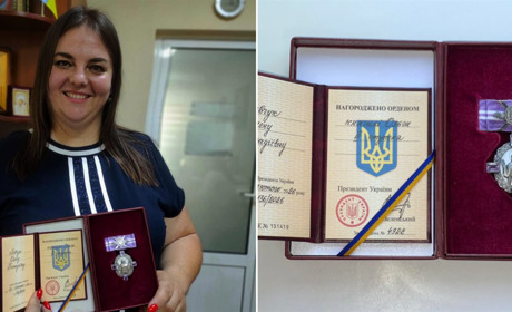 «Ми були останньою надією для куп’янчан»: парамедикиню Олену Левчук нагородили орденом княгині Ольги