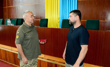 Ветерану з Кагарличчини Олександру Рогатіну вручили орден «За мужність» III ступеня