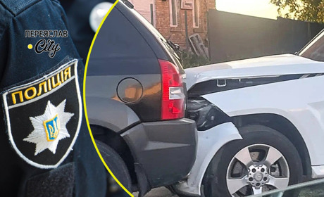 У Переяславі водійка Mercedes вʼїхала в припаркований на узбіччі Hyundai Tucson: хроніка поліції