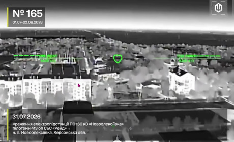 На окупованій Херсонщині Сили безпілотних систем уразили ще три електропідстанції, — Мадяр