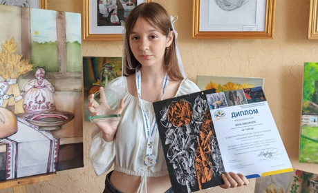Картина від самого Маестро: як 14-річна художниця з прифронтової Сумщини вразила Івана Марчука