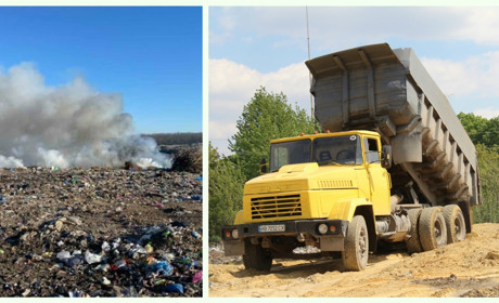 Загорання на сміттєзвалищі оперативно погасили піском: працюють комунальні служби