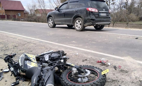 Аварія на Сарненщині: мотоцикліст зіткнувся із автомобілем