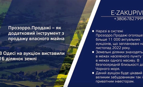 Прозорро.Продажі – як додатковий інструмент з продажу власного майна