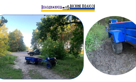 В Рафалівці трапилося ДТП за участю мотоблока