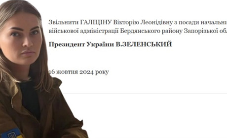 Президент Зеленський звільнив Вікторію Галіціну з посади начальниці БМВА