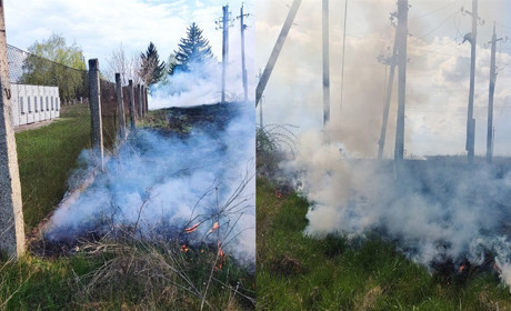 У Ворожбі горіла суха трава: яка відповідальність передбачена за порушення закону