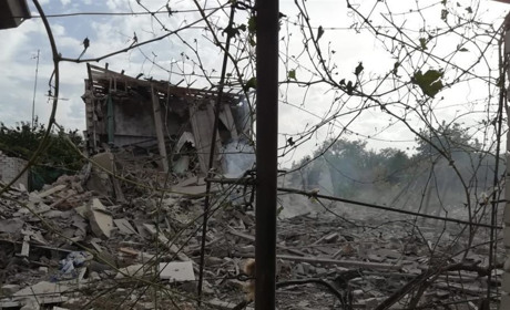 Ворог обстріляв ракетами з гелікоптера Козацьке