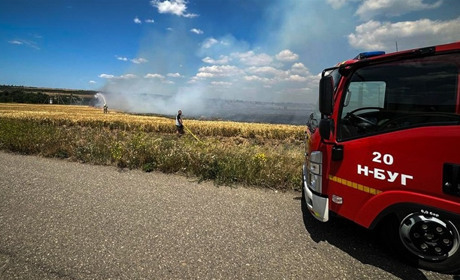 Вогонь проти хліба: за добу на Миколаївщині знищено понад 520 гектарів зернових
