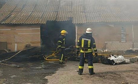 Загоревшийся мусор окутал дымом полквартала Мелитополя