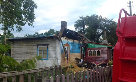 У селі Луко горів житловий будинок