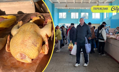 На базарі у Переяславі подорожчала курятина на 20 гривень, а свинячу підчеревину продавали по 380