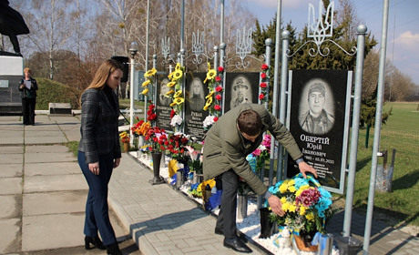 На Переяславщині відкрили меморіальну дошку Герою Юрію Обертію