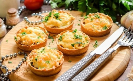 Рецепт дня: тарталетки з куркою та грибами