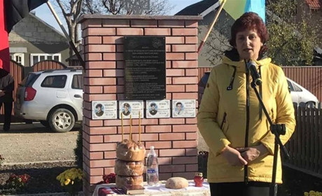 На місці останнього бою з чекістами у Мамаївцях відкрили пам’ятний знак воїнам ОУН