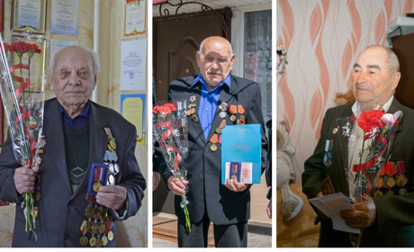 У Жмеринці ветеранів привітали з 75-ю річницею Дня Перемоги: фоторепортаж