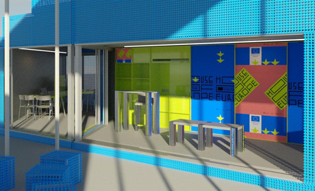 Дивіться на павільйон Дому Європи, який може приїхати до Гадяча цього літа