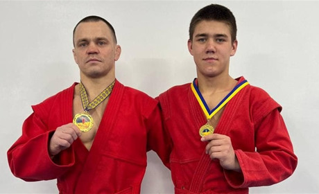 Вперше в історії Нетішина та України батько разом з сином стали чемпіонами України з самбо