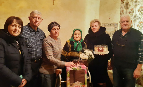 З 95-річчям привітали Тетяну Рисованну з села Зелене